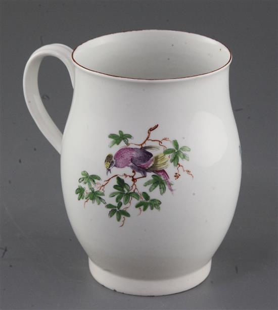 A Derby ovoid mug, c.1760, h. 13cm